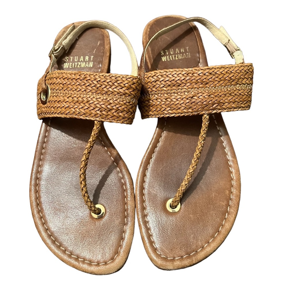 Stuart Weitzman Brown Leather Flat 5.5